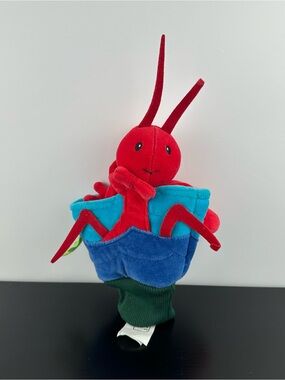 IKEA Titta Lobster Crab Sea Collection Puppet  Plush Stuffed Animal 8”